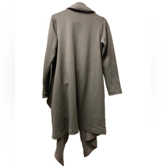 UGG Grey Long Cardigan Sweater with pockets Super Soft Lightweight Fleece (Sz S) - Picture 3 of 7